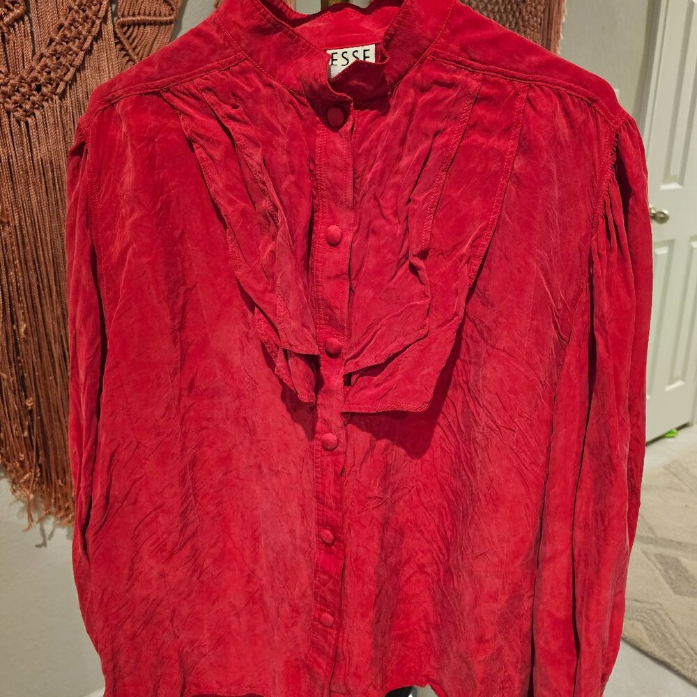 Vintage Esse Red Blouse